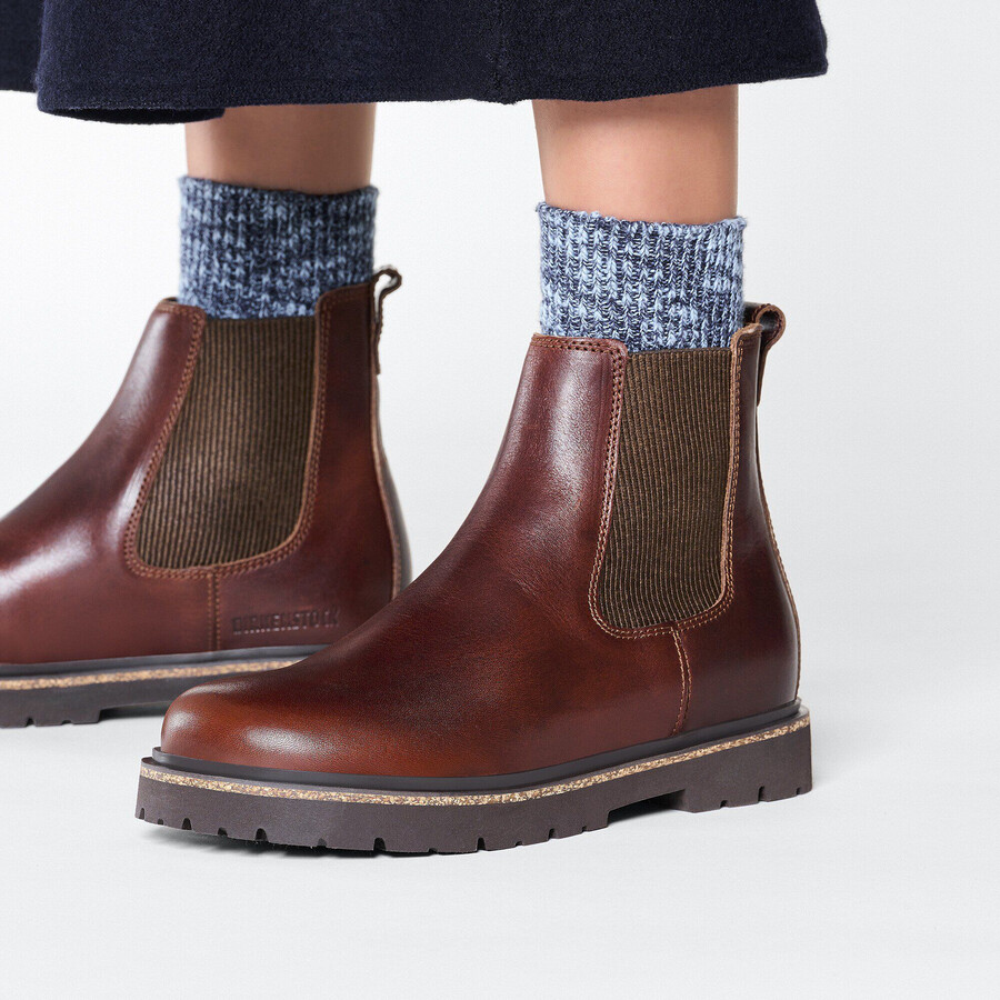 highwood slip on women natural leather