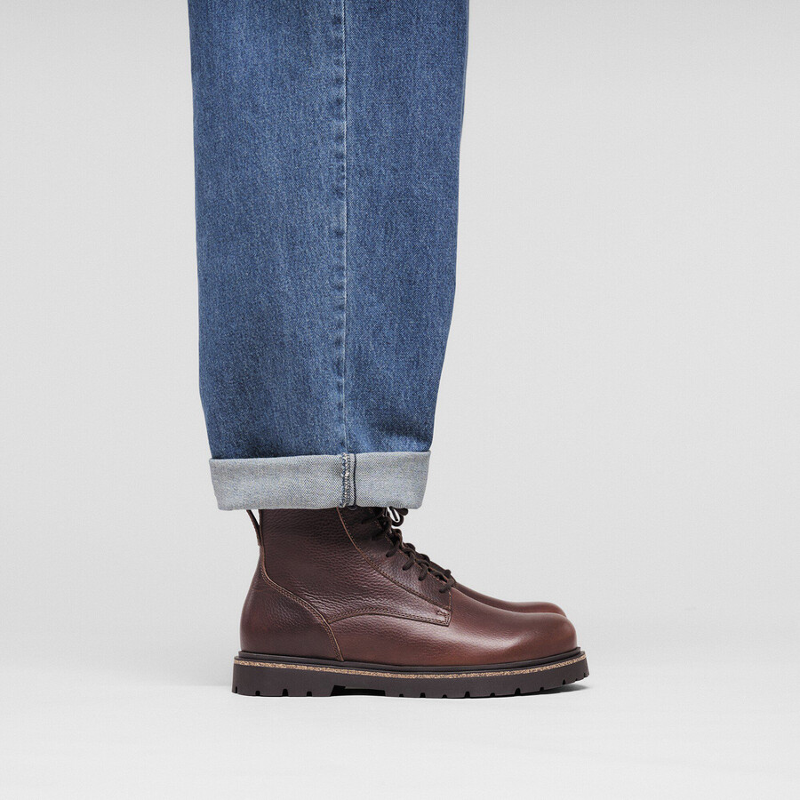 highwood lace mid men natural leather