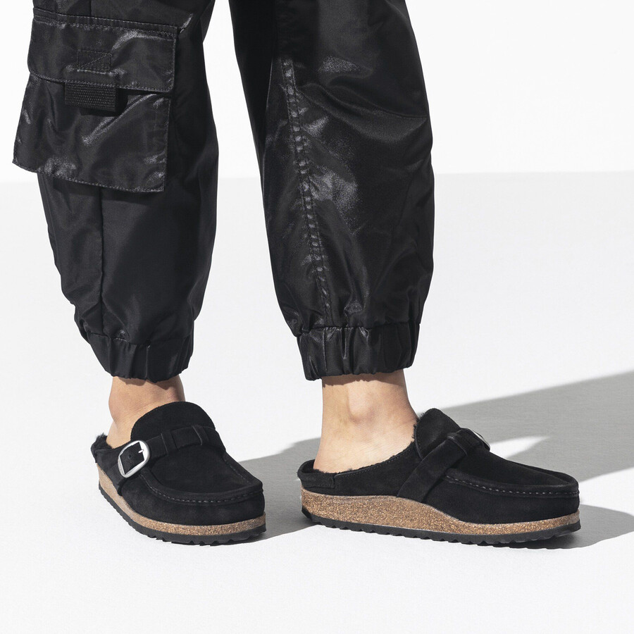 buckley shearling suede leather
