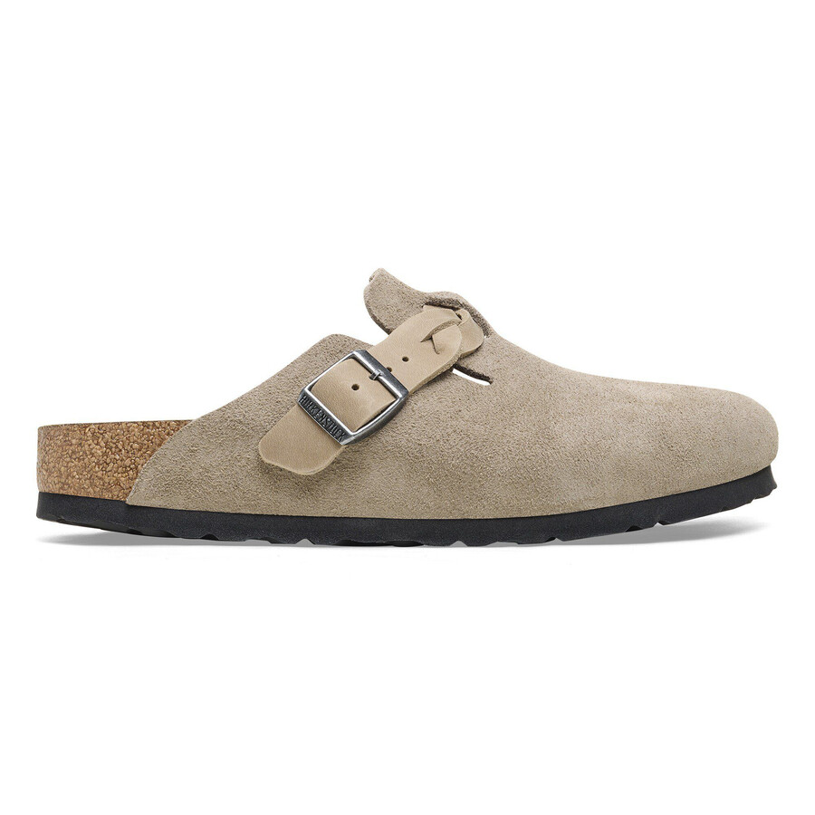 boston braided suede leather