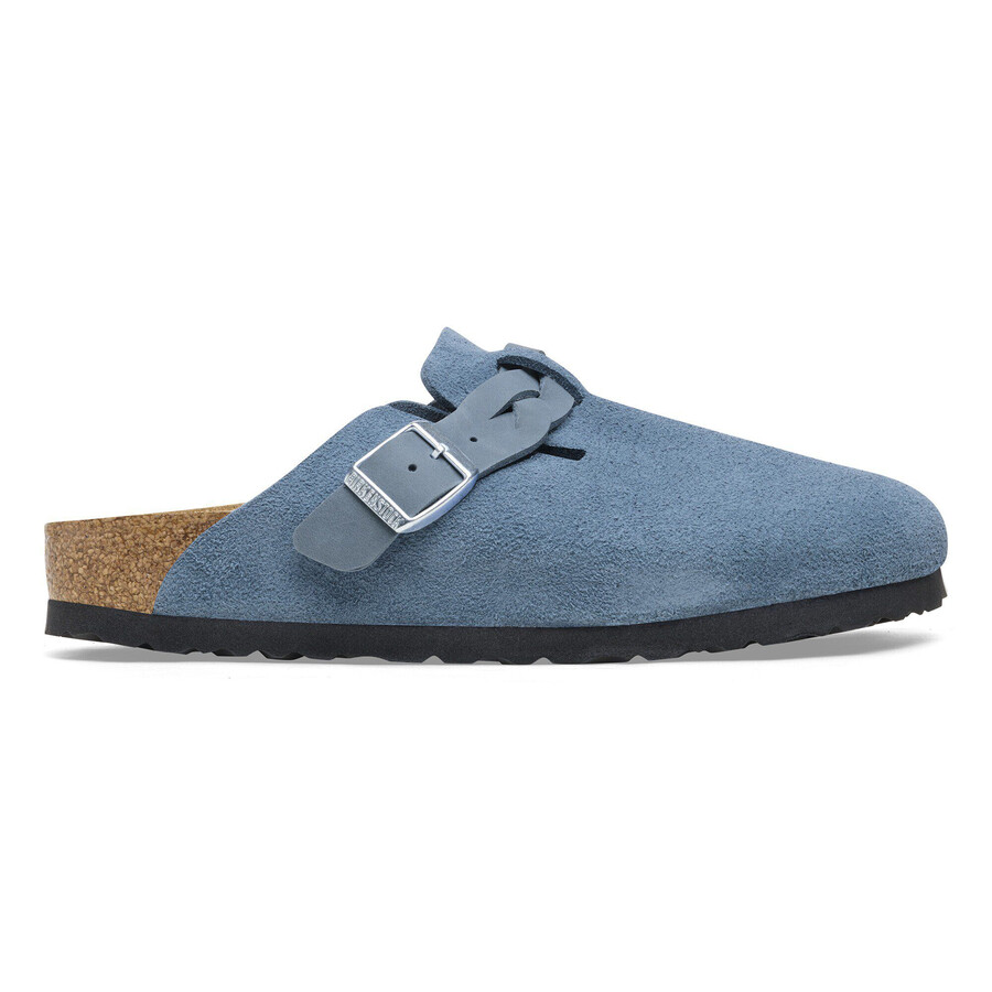boston braided suede leather