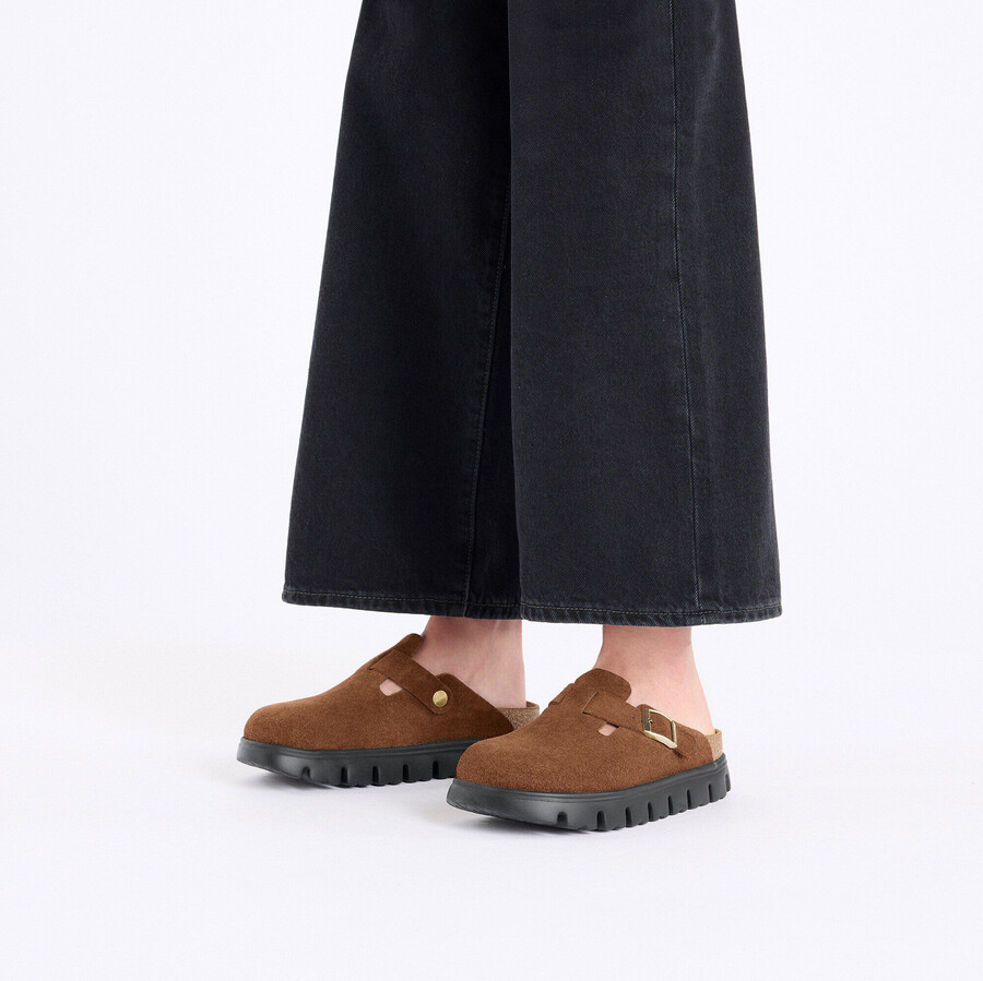 boston chunky suede leather