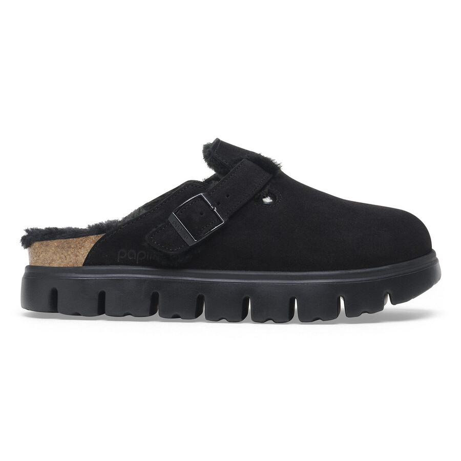 boston pap chunky shearling suede leather