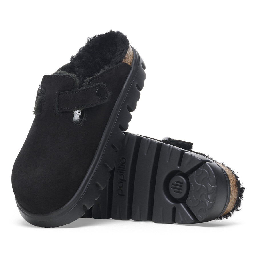 boston pap chunky shearling suede leather
