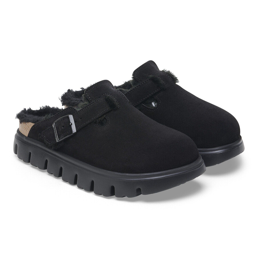 boston pap chunky shearling suede leather