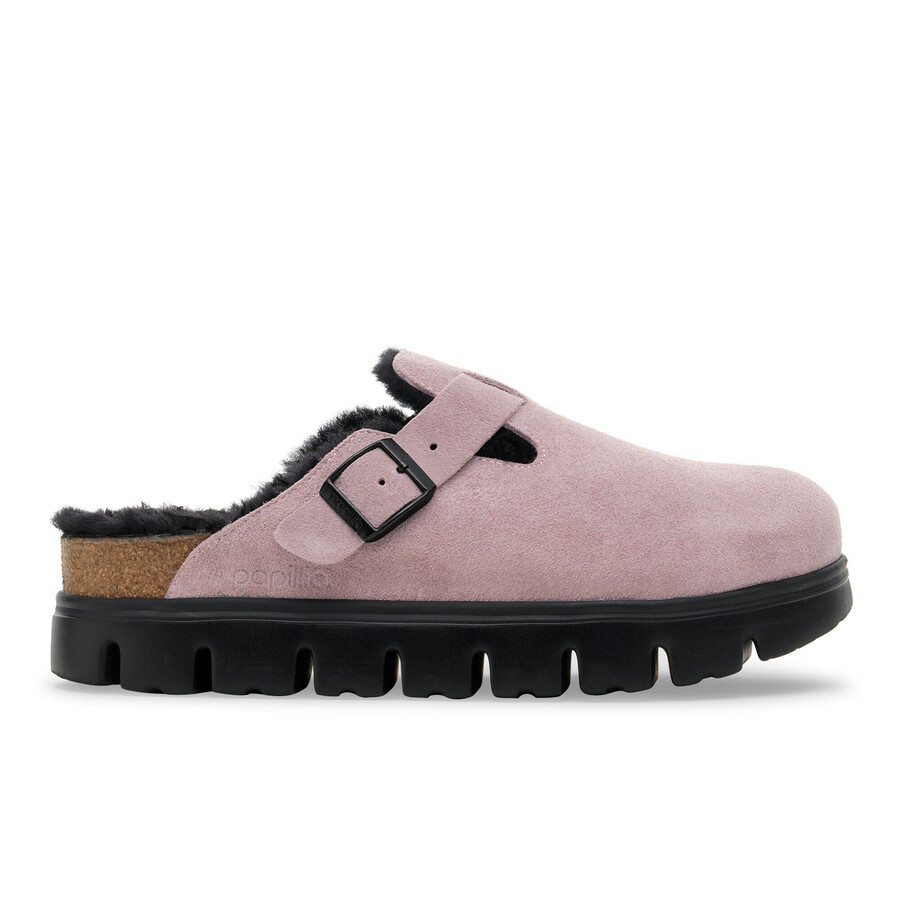 boston pap chunky shearling suede leather