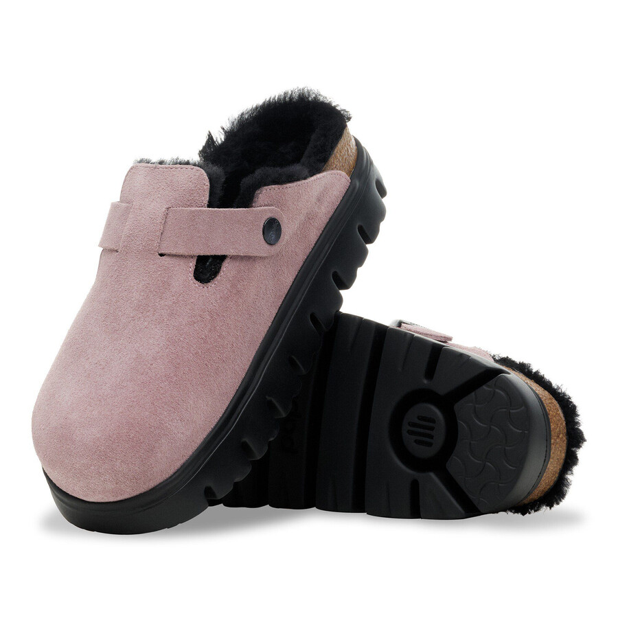 boston pap chunky shearling suede leather