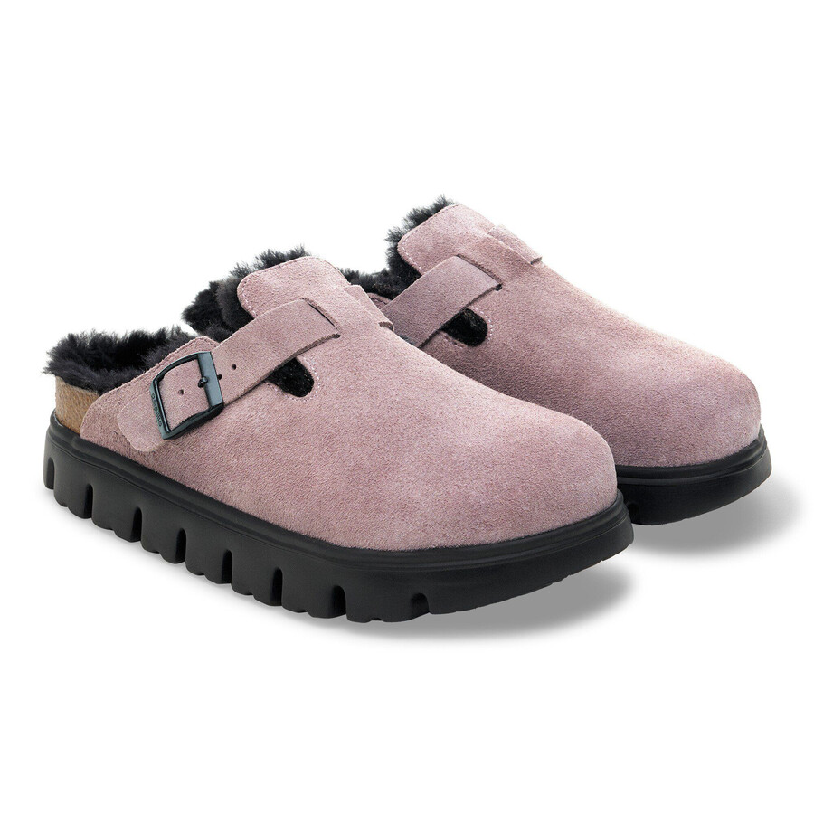 boston pap chunky shearling suede leather