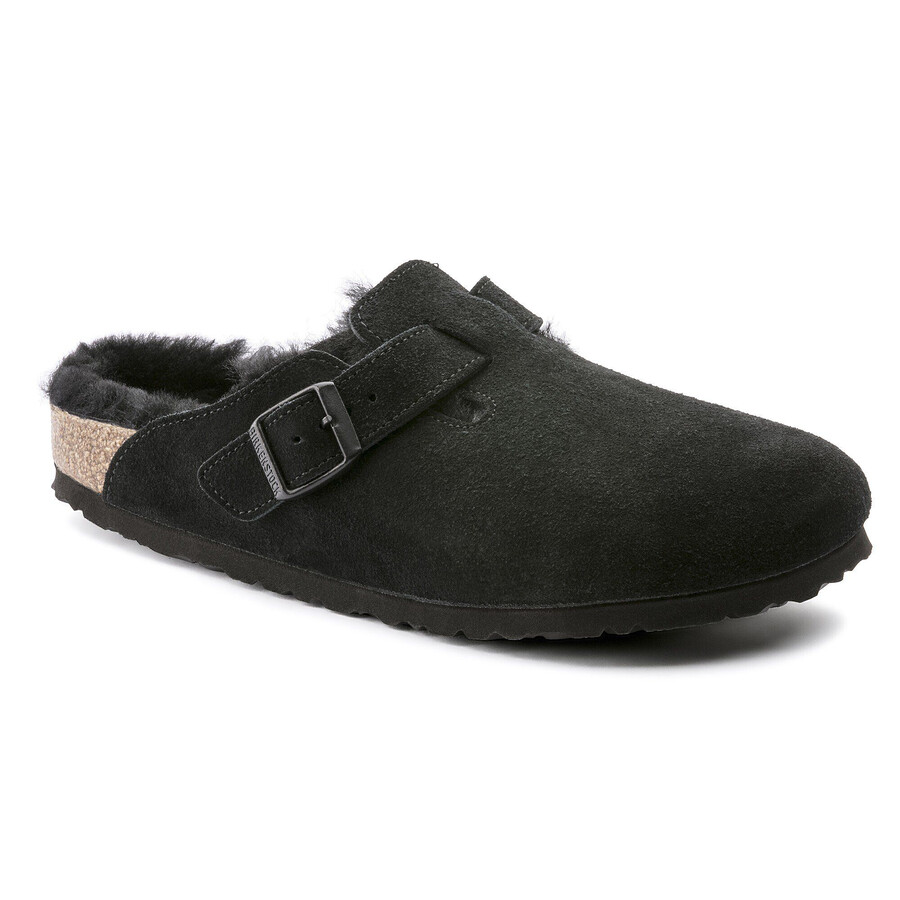 boston shearling suede leather