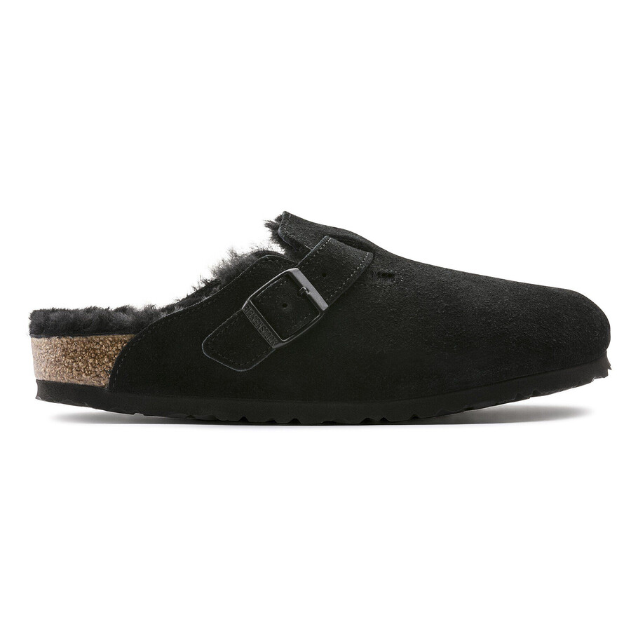 boston shearling suede leather