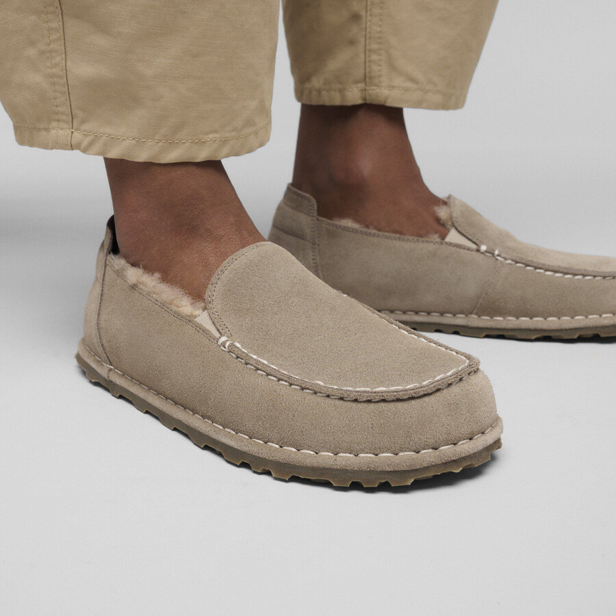 utti shearling suede leather