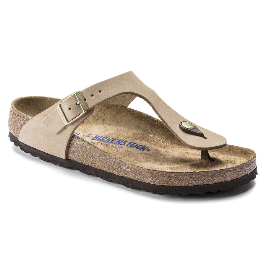 gizeh soft footbed nubuk leather