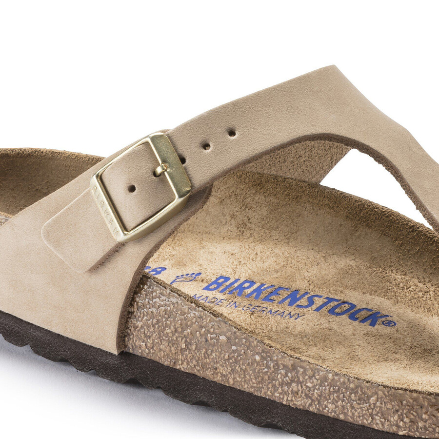 gizeh soft footbed nubuk leather