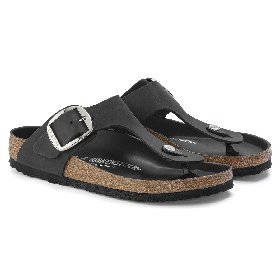 gizeh big buckle natural leather oiled