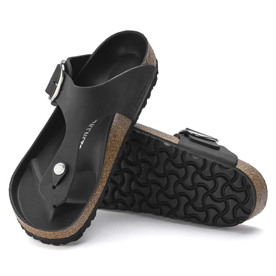 gizeh big buckle natural leather oiled
