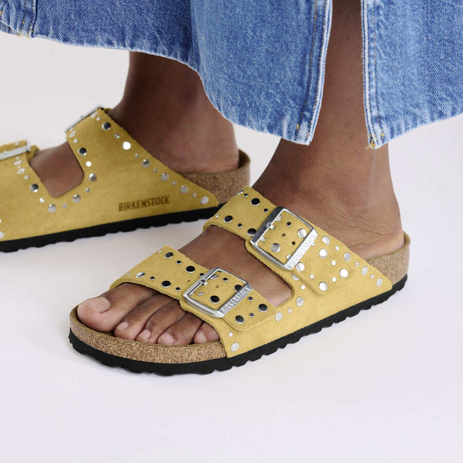 arizona rivet suede leather