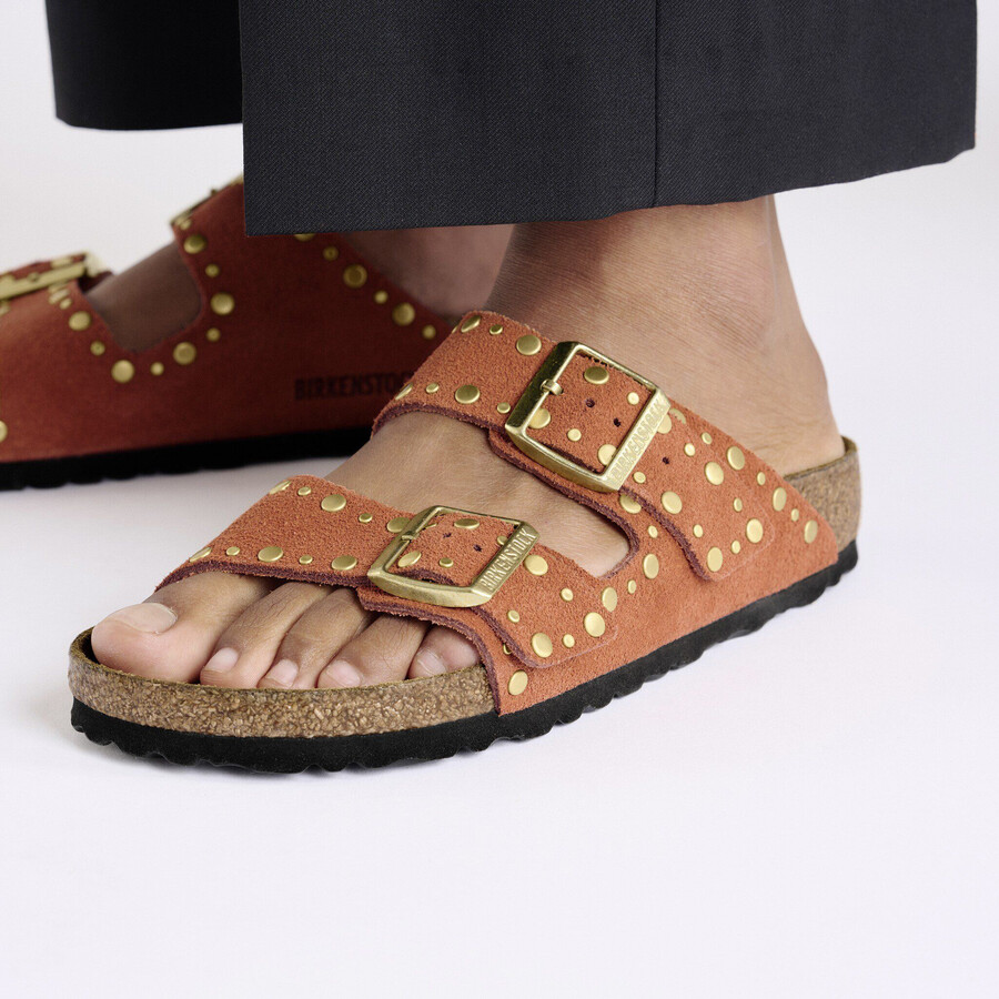 arizona rivet suede leather